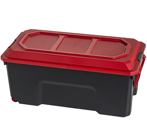 Malle LOCKER 75L noir/rouge 77,7x39,5x34cm